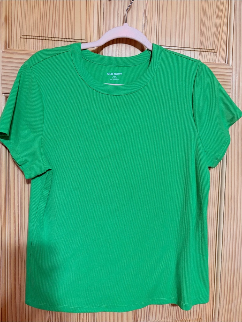 Crewneck Tee in Bright Green XL TALL